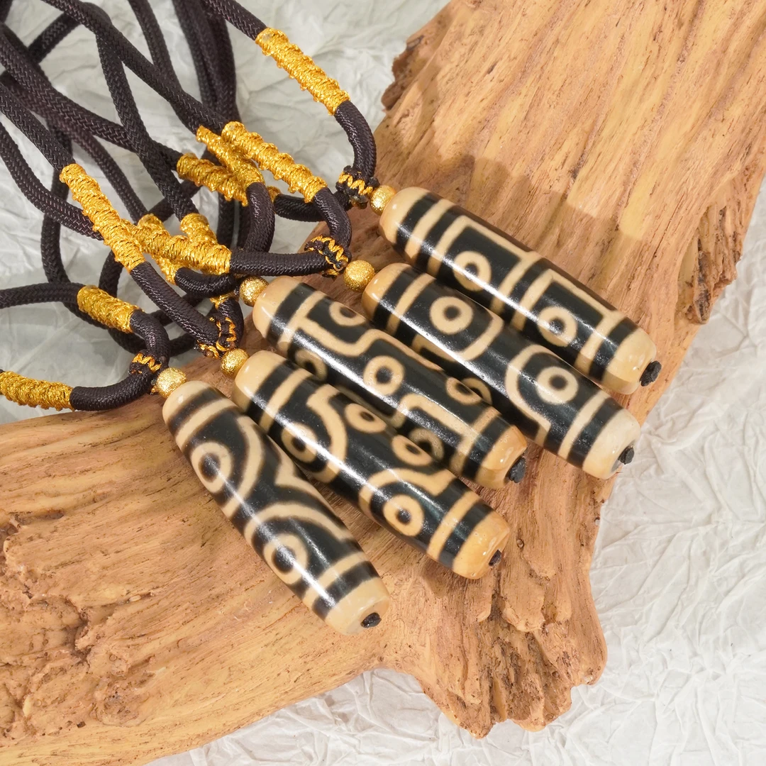 TZ406天然玛瑙棕色大尺寸竖款锁骨链(多样性发货，发其一)