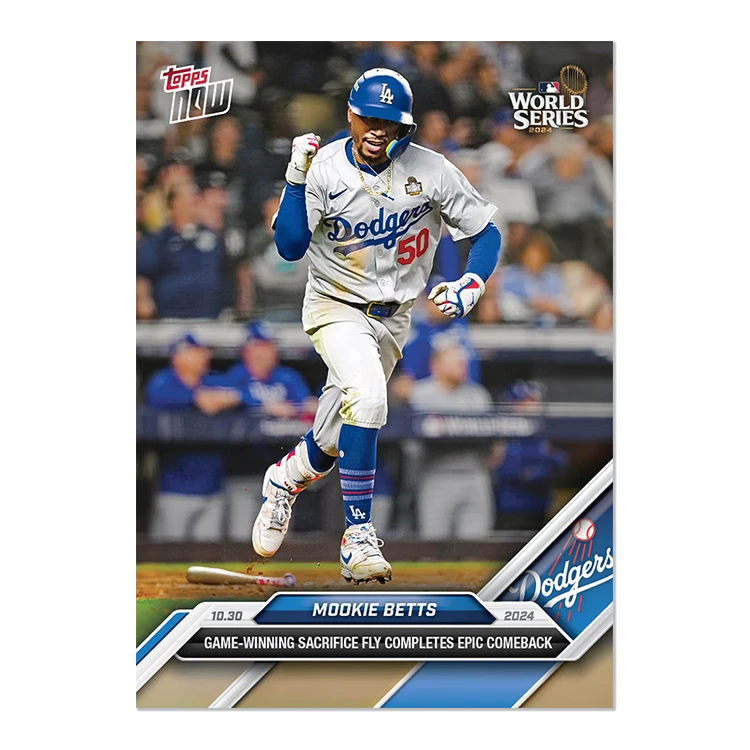 2024 Topps Now #882 道奇 Betts 贝茨 致胜牺牲打逆转 纪念卡