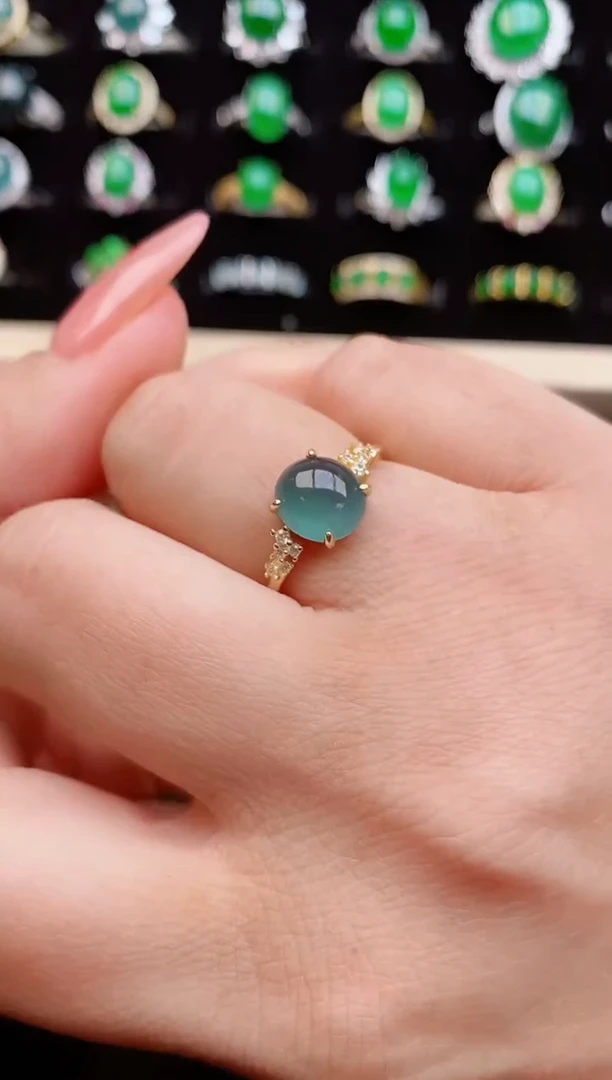 【闪购商品】翡翠戒指银S925镶嵌321321