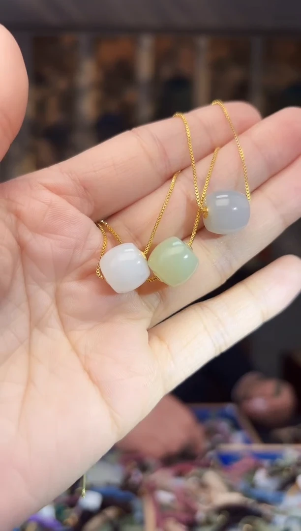 【闪购商品】和田玉挂件18K金镶嵌拍一发一多样性发货