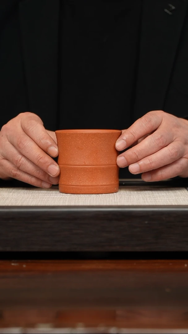 【闪购商品】紫砂茶壶降坡泥竹节杯