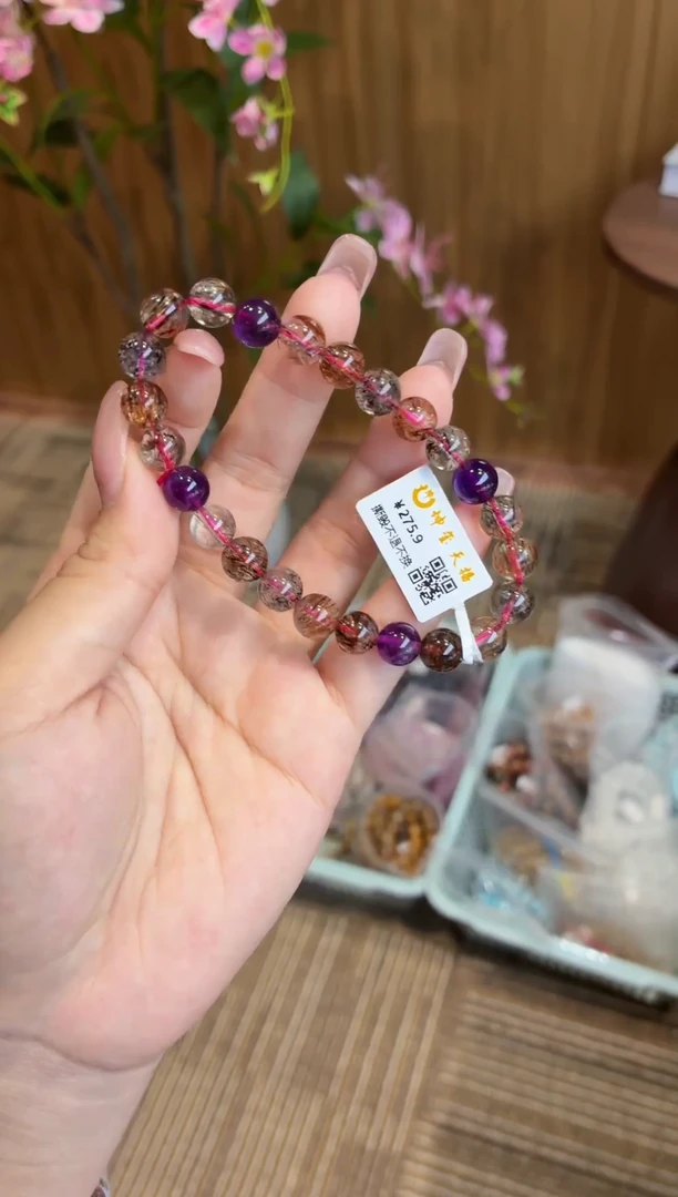未镶嵌手链水晶黑金超8m+