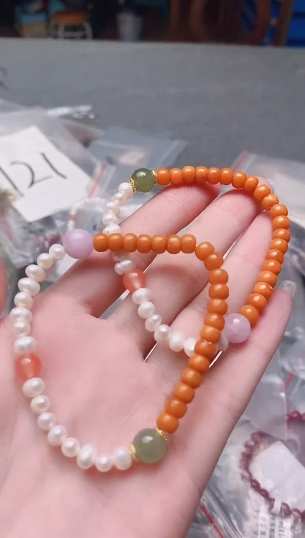 未镶嵌蜜蜡手链多样性发拍一发一