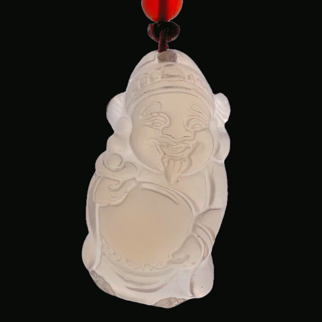 合金石英石吊坠 天然财神项链吊坠