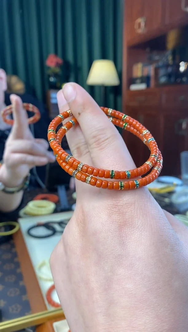 未镶嵌手串南红玛瑙4mm药片多样性发其一