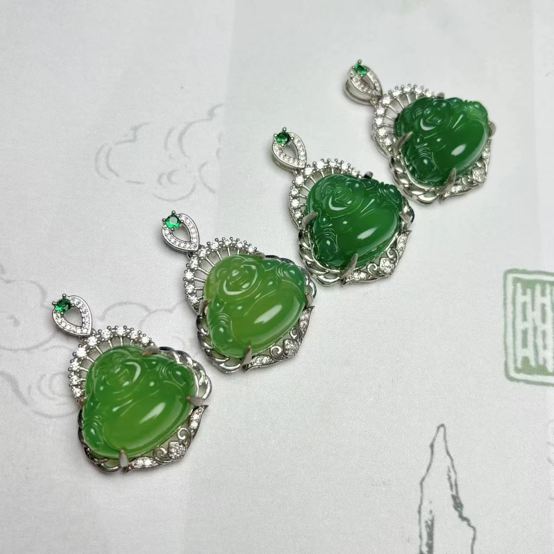 【小迪补贴】玉髓弥勒佛吊坠多样性发货拍一发一