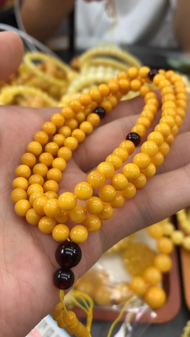 未镶嵌蜜蜡裸石链子