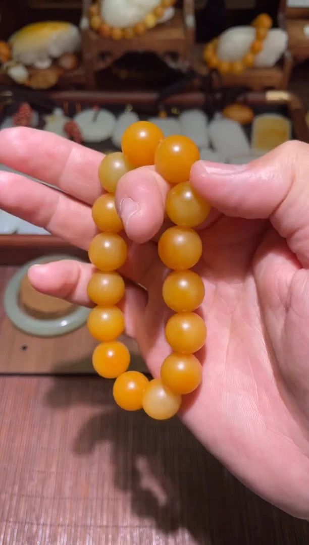 未镶嵌手串和田玉空*…手串14mm