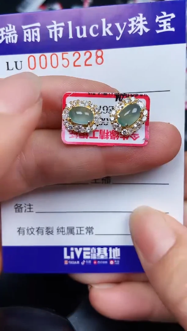 翡翠银S925镶嵌颈饰5228