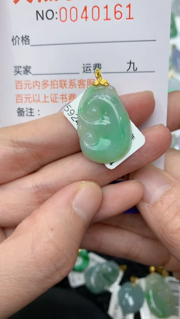 【闪购商品】翡翠颈饰18K金镶嵌11111111