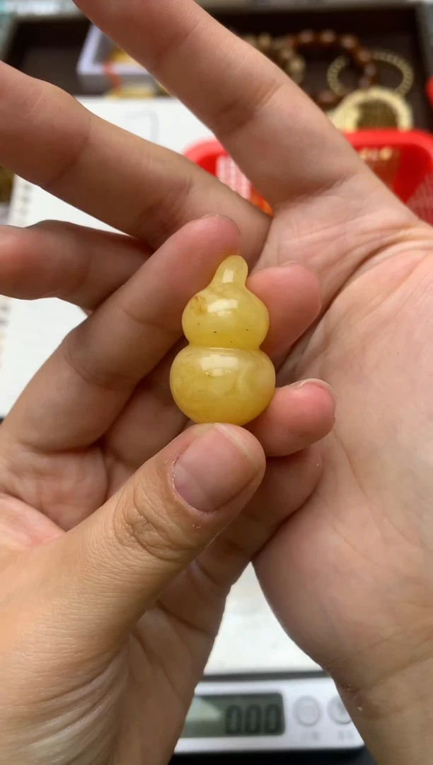 【闪购商品】琥珀珠宝奇石未镶嵌025琥珀蜜蜡 轻微花粉