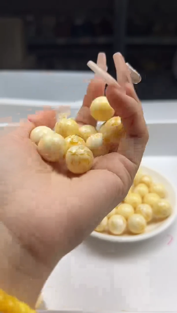蜜蜡颈饰未镶嵌w3295蜜蜡骨瓷白16mm*2颗