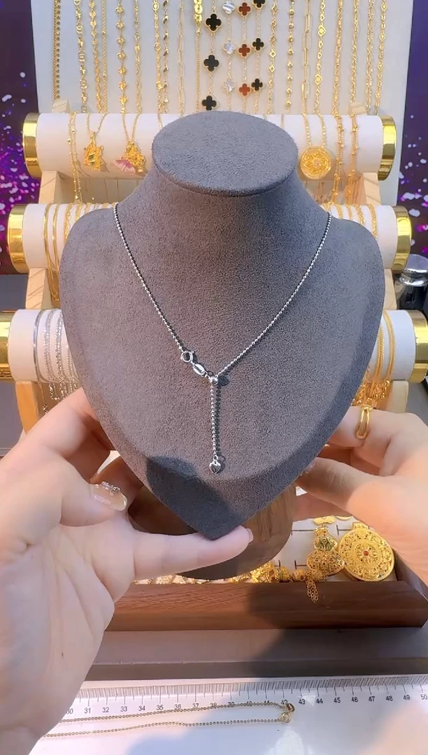 爱心抽拉切面米珠50cm 2.09g