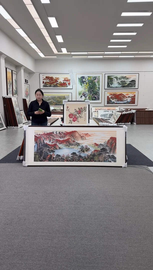 国画手绘  219*88   鸿运当头