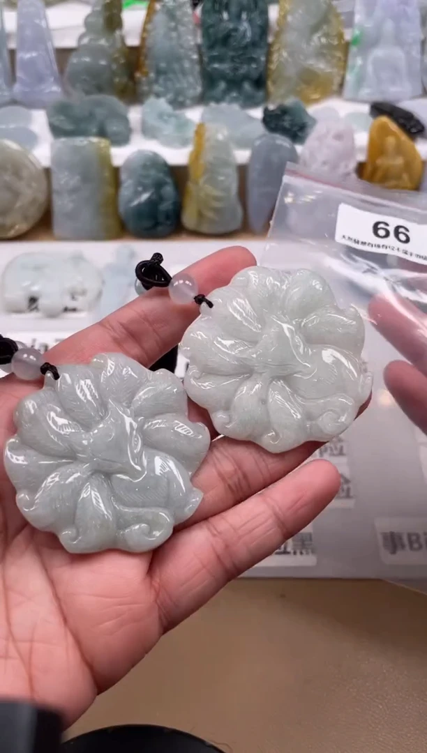 【闪购商品】翡翠颈饰未镶嵌天然缅甸A货翡翠多样性发一66