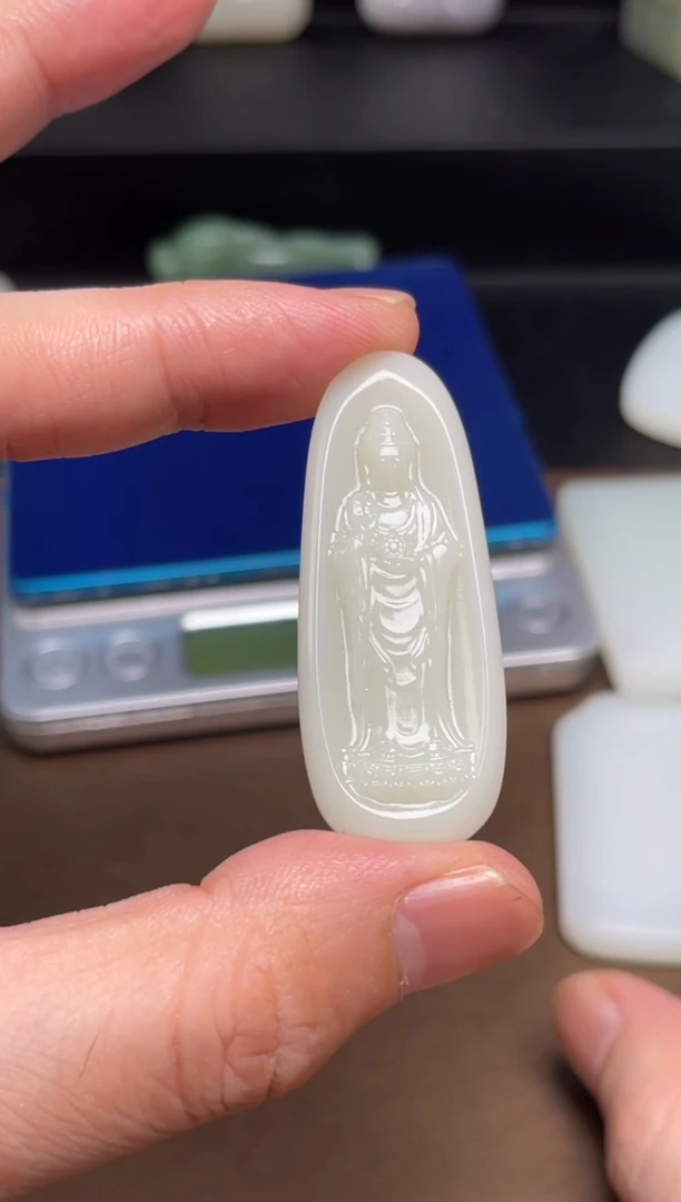 和田玉未镶嵌颈饰46