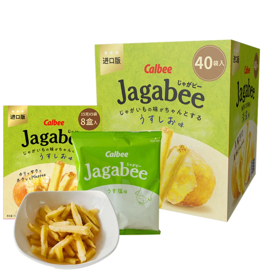 MM超市代购 泰国进口Jagabee淡盐味薯条600g京东顺丰包邮到家