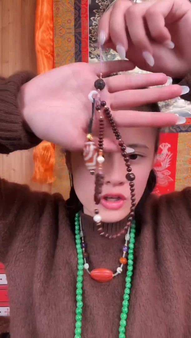 铁合金花岗石藏式风格珠串