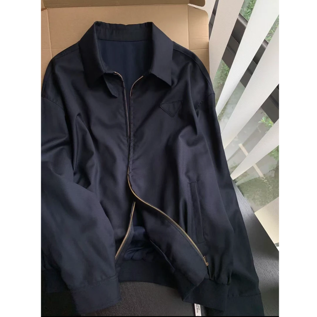 Team Yang-春季新款三角标100羊毛薄夹克男士帅气休闲上衣4126