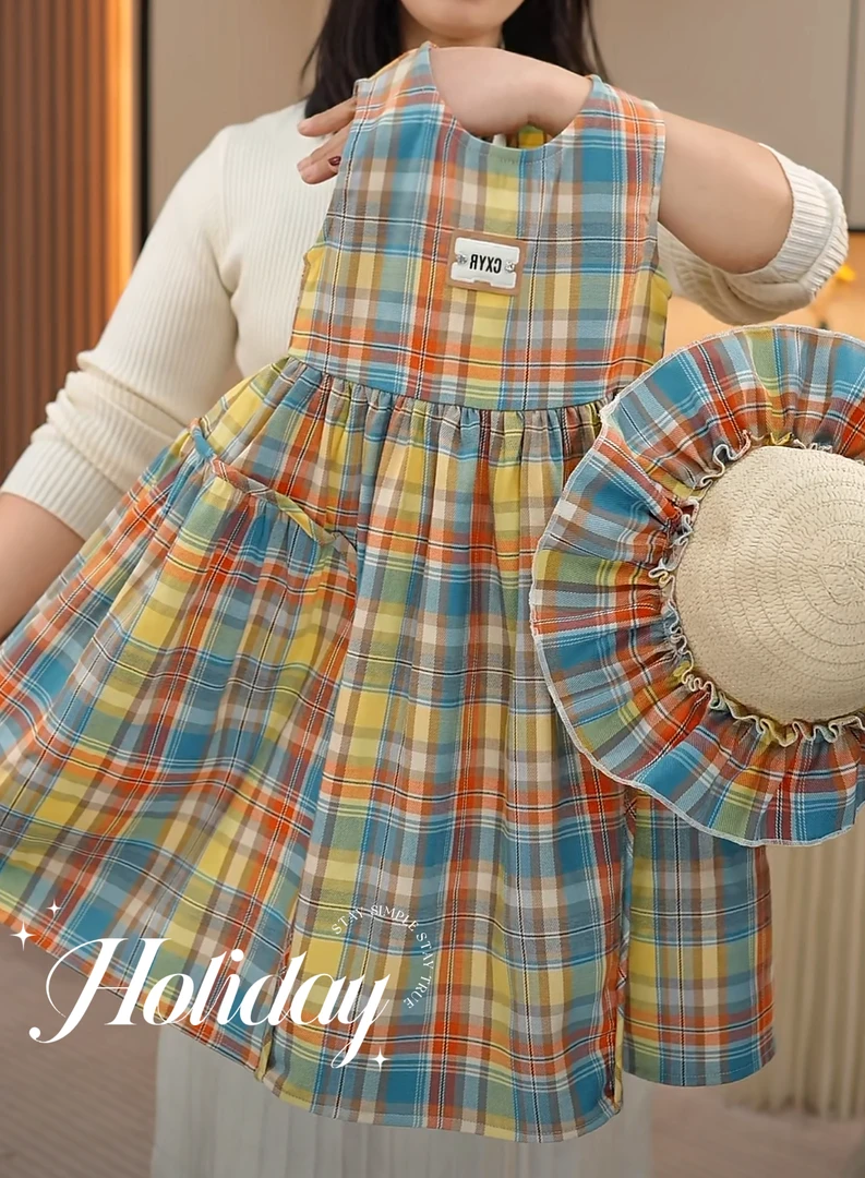 女童夏装2025连衣裙新款洋气背心裙