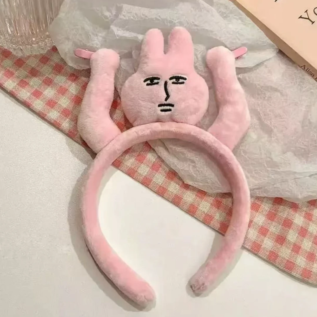 洋开心瑞丽风原创设计通用女少女风发箍化妆少女心韩版头箍毛绒绒