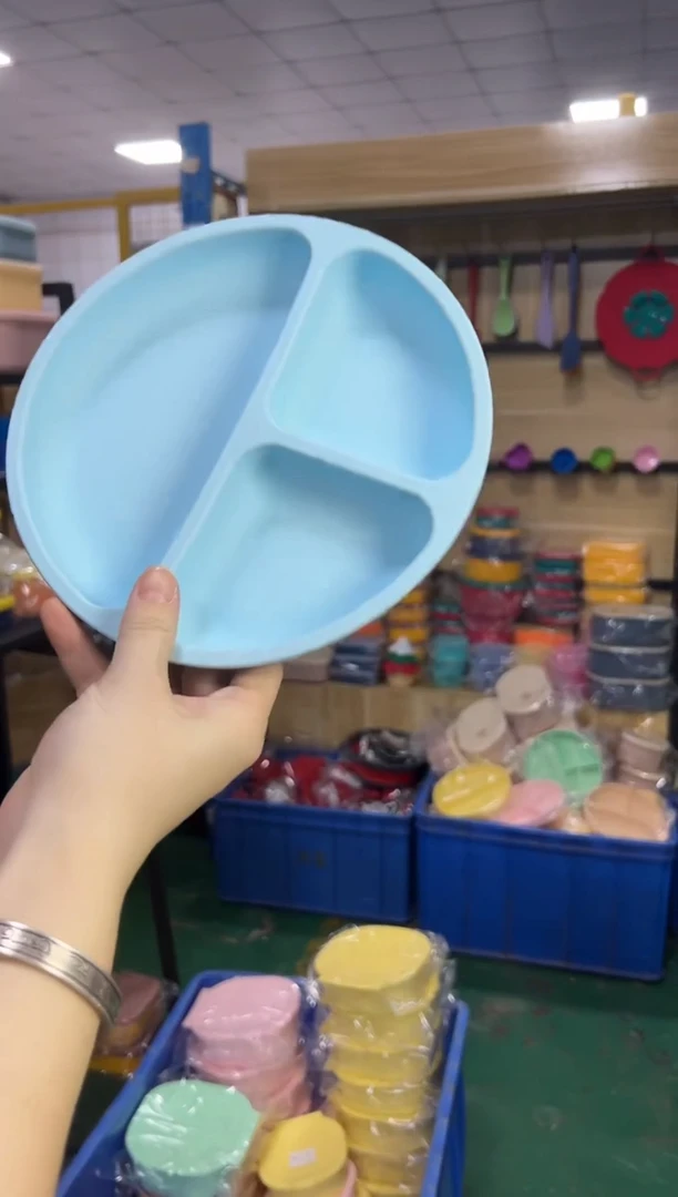 硅胶FF-NBRJ-蓝色291-圆3格盘