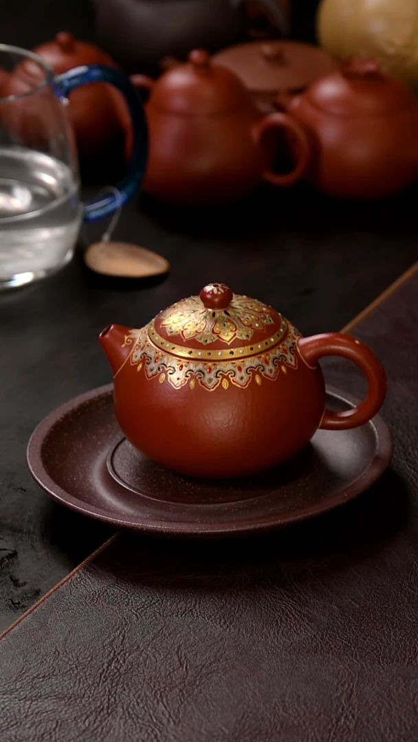 【闪购商品】紫砂茶壶梨皮朱泥文旦170cc
