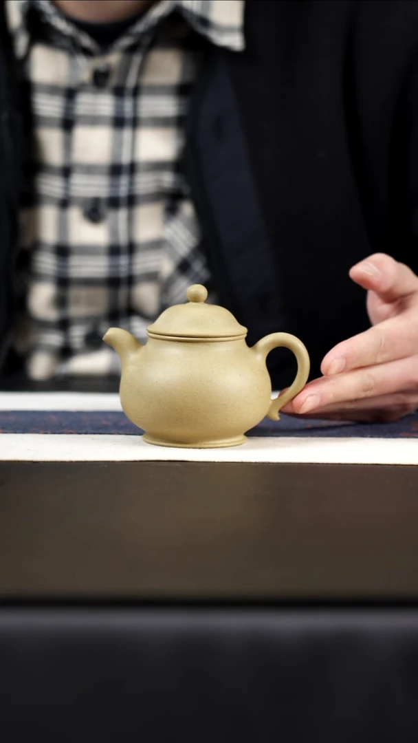 茶壶紫砂梨皮潘壶，170cc