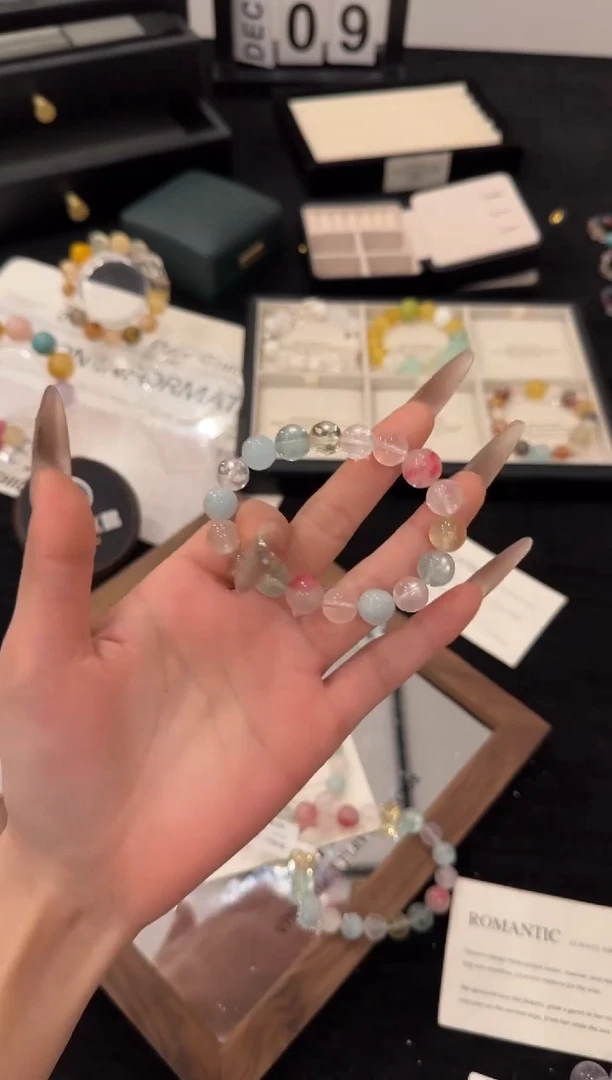 未镶嵌手链水晶多宝x3412