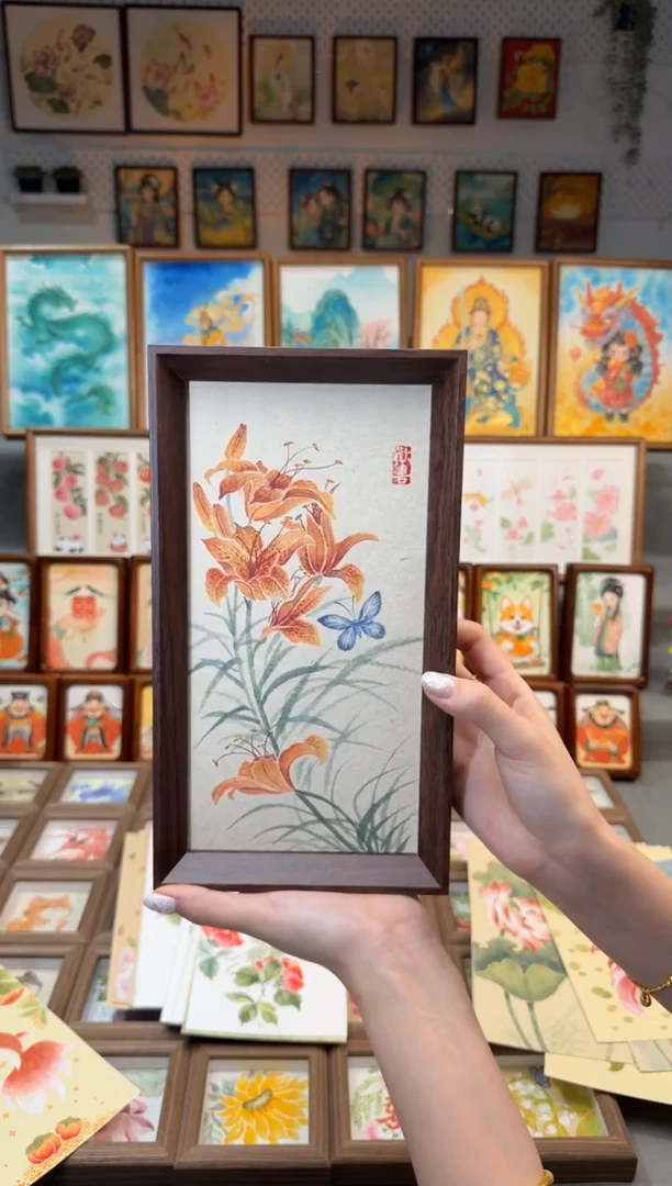 国画小百合 手绘国画27