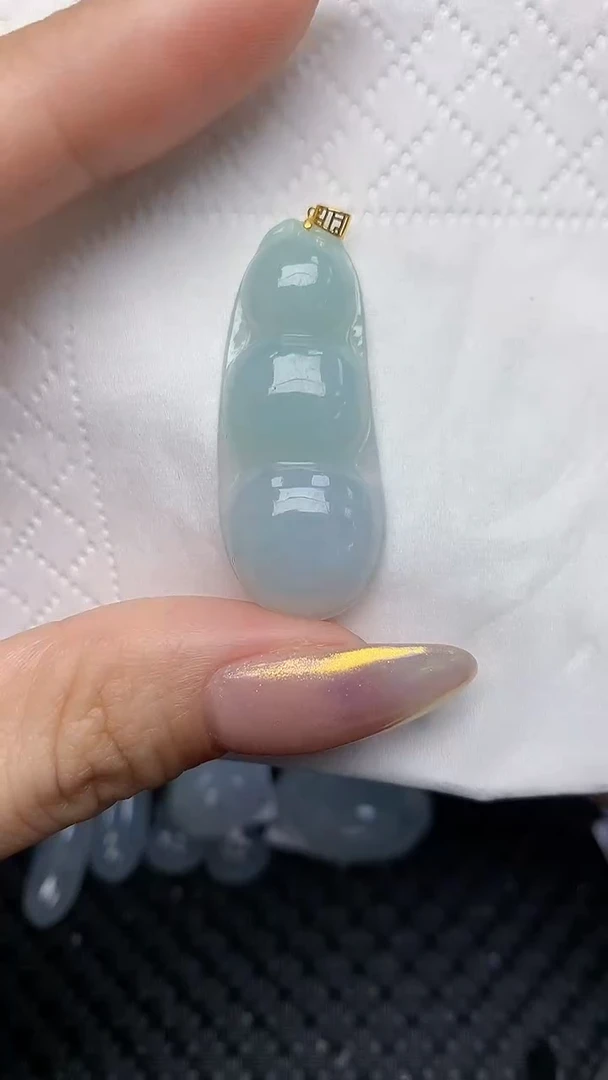 【闪购商品】翡翠颈饰18K金镶嵌天然翡翠A货