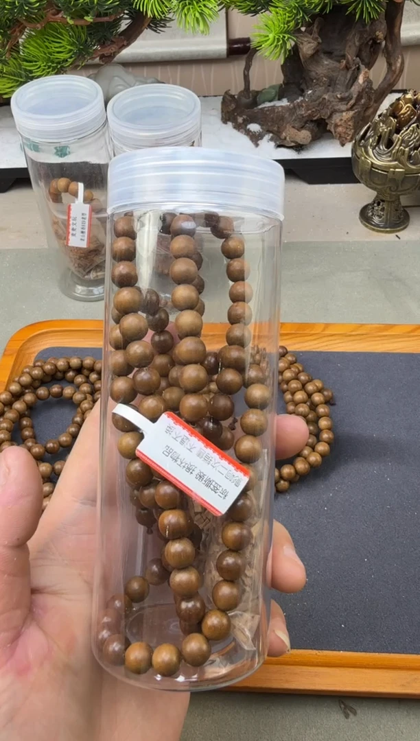 檀香木手串/手链老山檀香108X8MM多圈