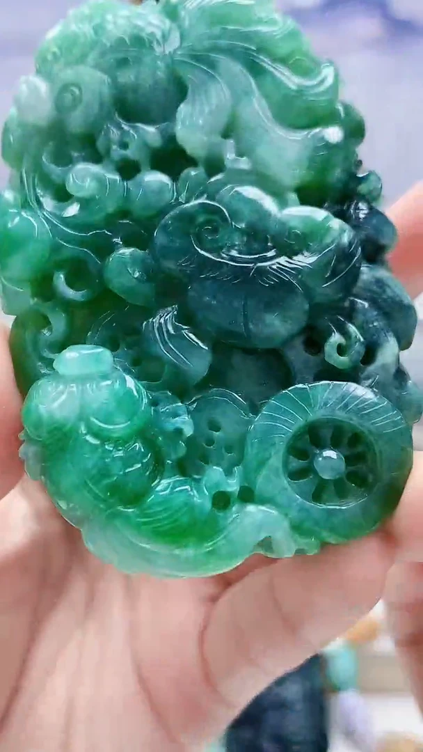 未镶嵌定制翡翠5145lr-毛货挂件101