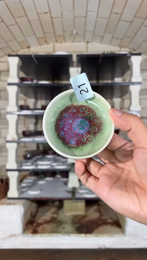 摆件精品窑变钧瓷茶器