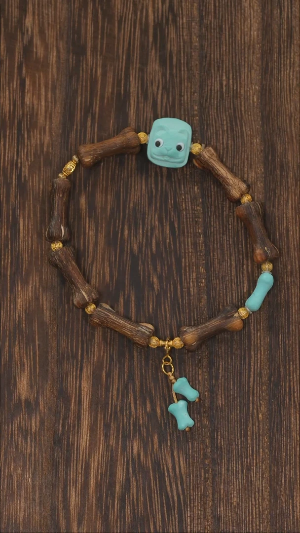 【闪购商品】绿松石手链18K金镶嵌1