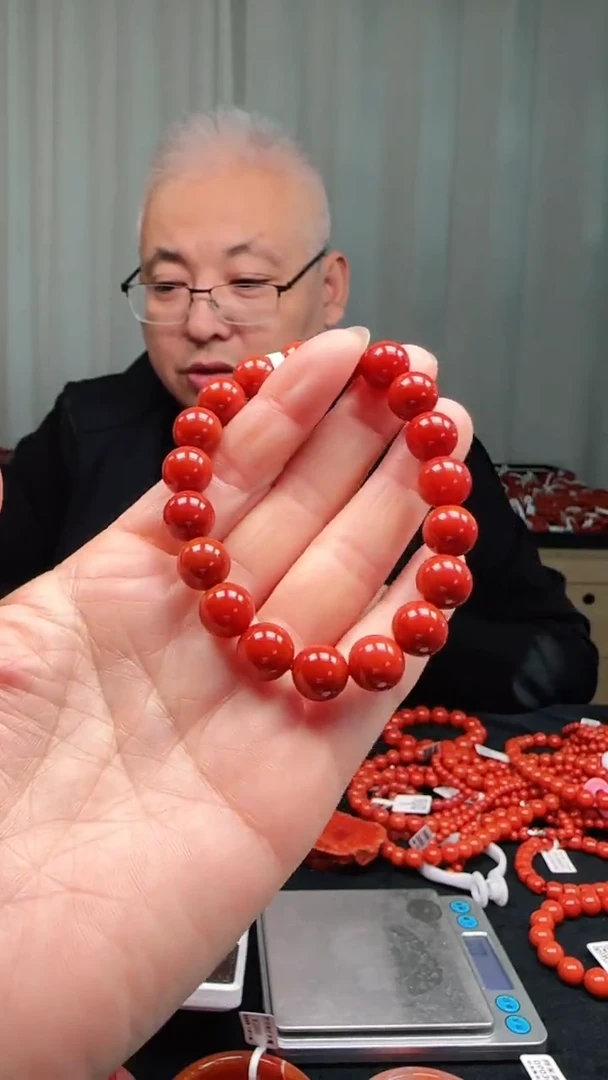 未镶嵌多样性发一件南红玛瑙【高货】锦红10mm保山圆珠单圈