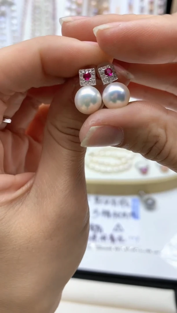 【闪购商品】淡水珍珠耳饰未镶嵌耳环