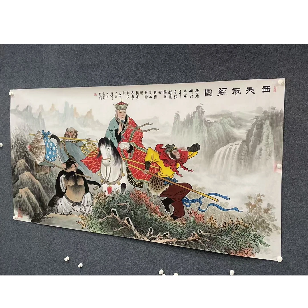 《西游记》-冯高翔-纯手绘国画作品-八尺-白宣