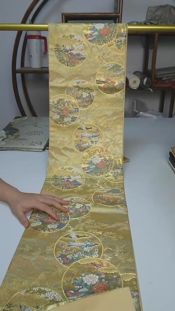 织绣16西阵织六通团花