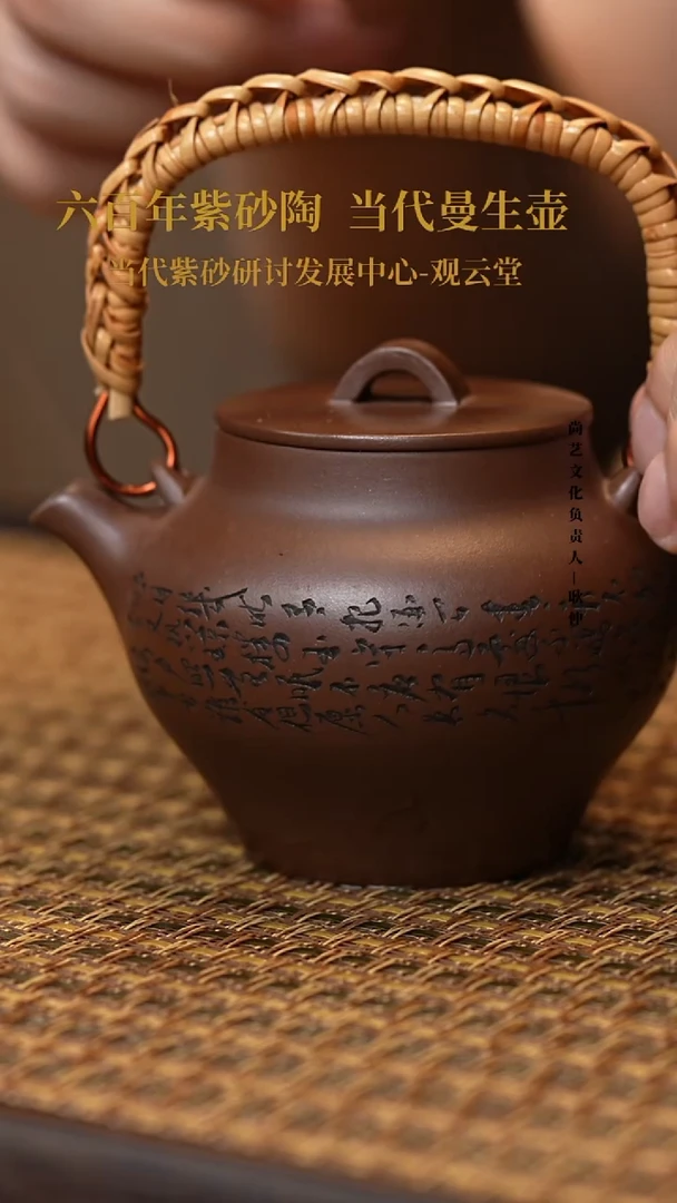 茶壶紫砂壶12 文韵提梁