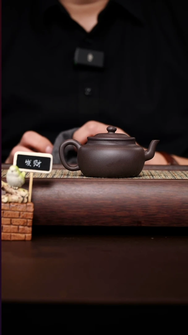 茶壶紫砂老桥说天青泥旭帽120CC2