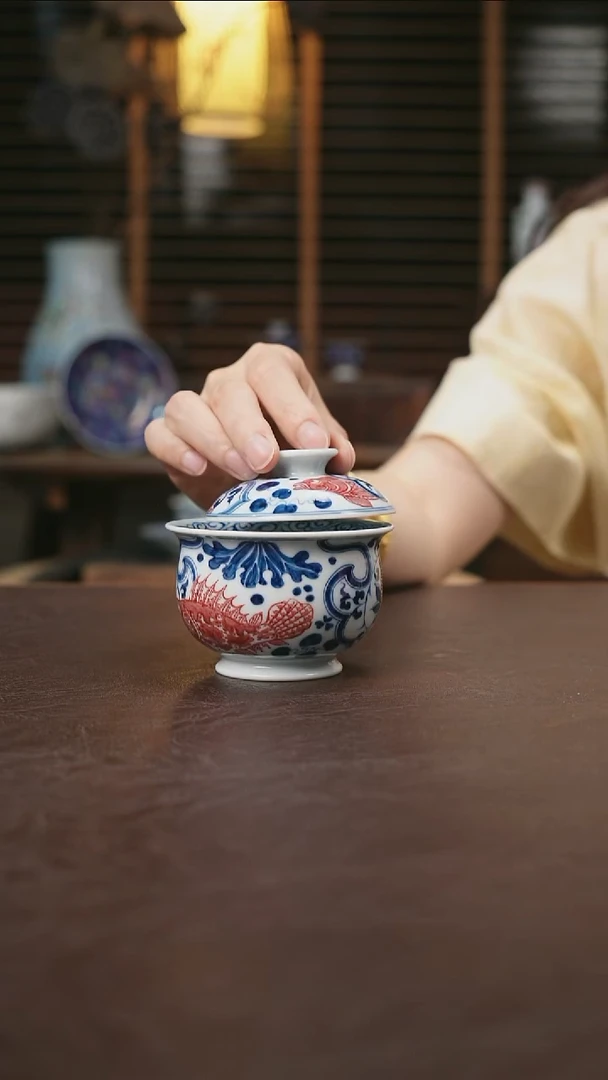 杯景德镇陶瓷杯碗柴烧多人