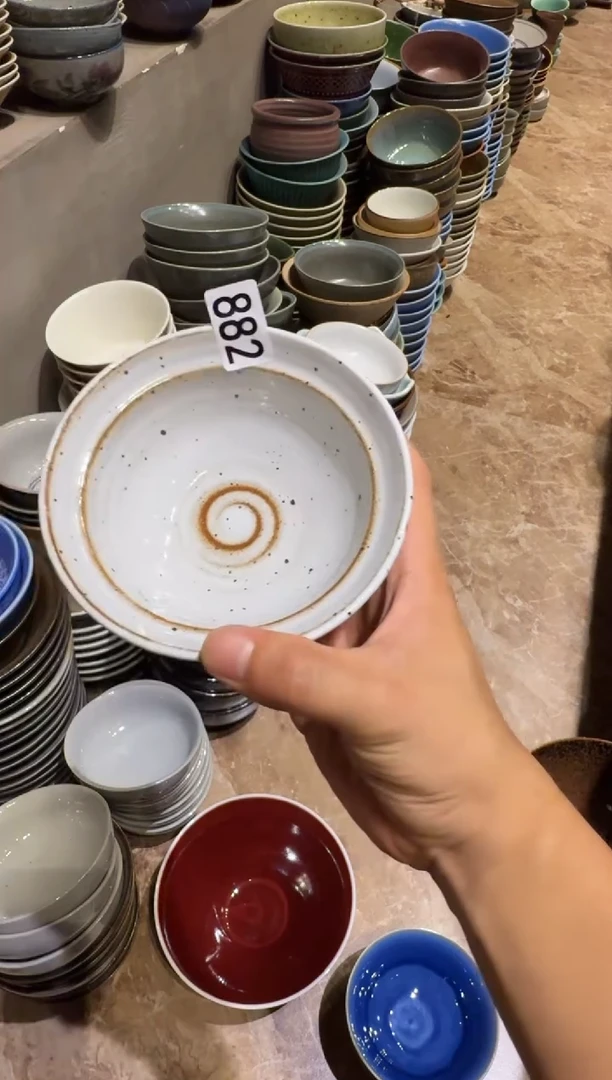 瓷片有****.882  白麻点小碗1个
