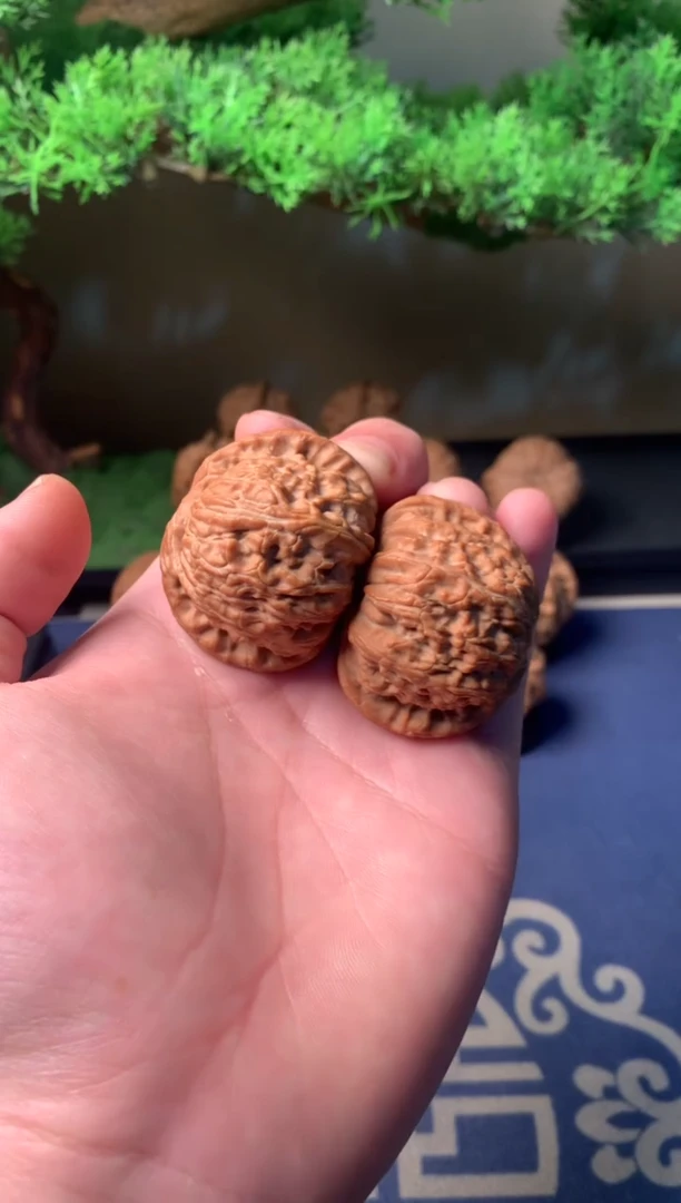 【闪购商品】文玩核桃把件44闷白