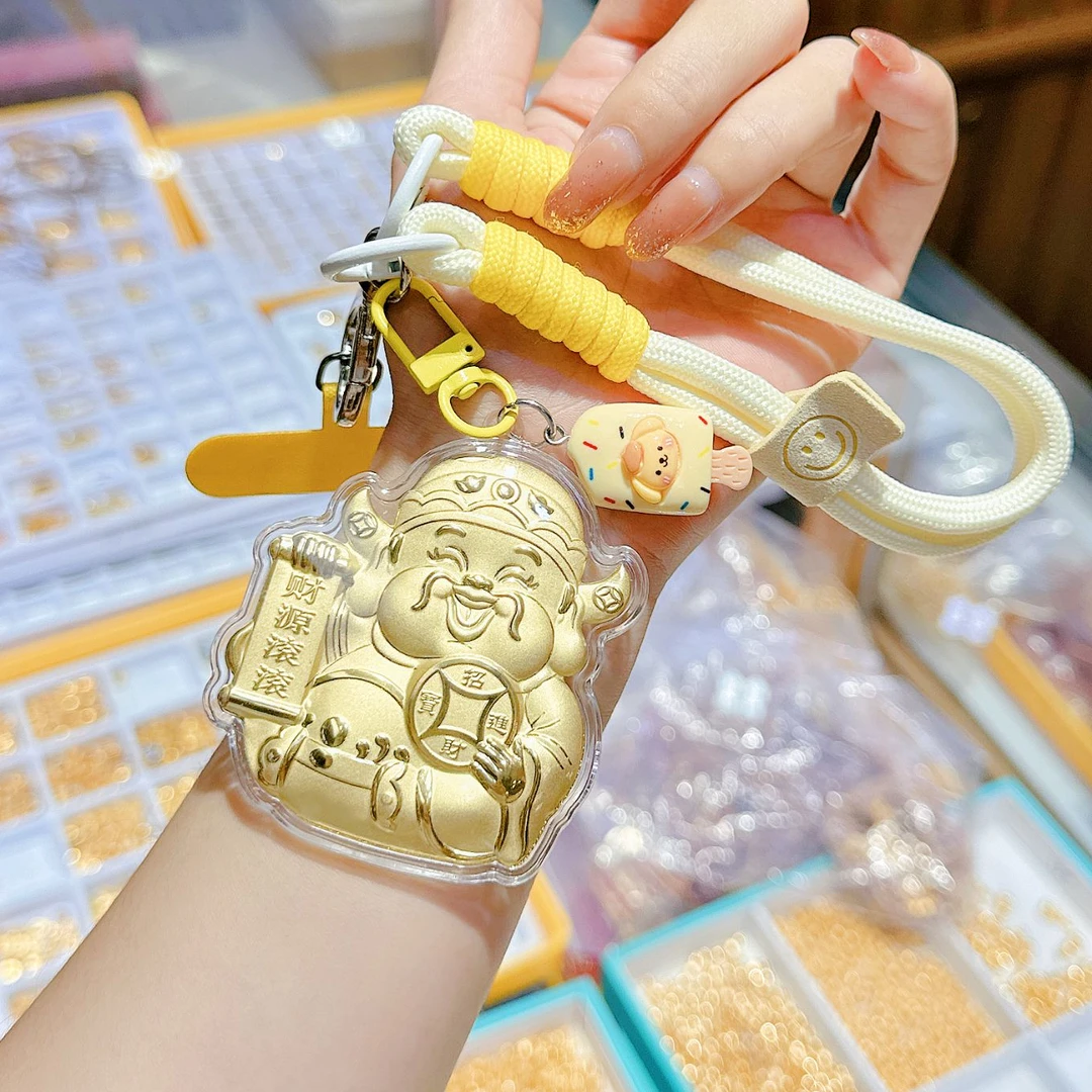 水贝热卖  财财爷 手机包包钥匙挂件送礼