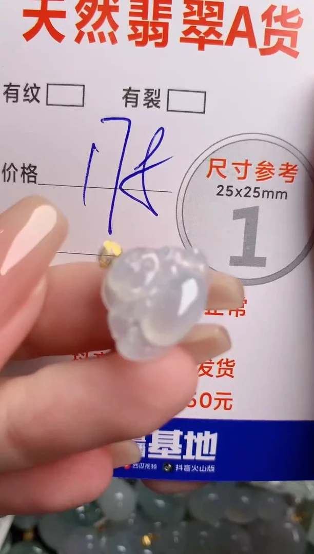 翡翠18K金镶嵌颈饰0398076838