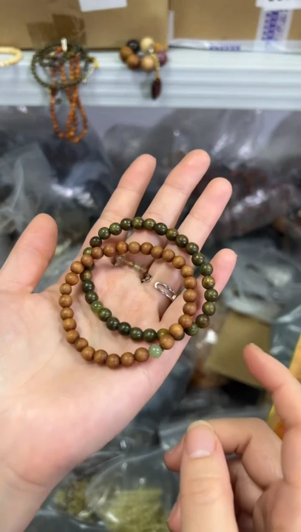 【闪购商品】檀香木手串未镶嵌老檀香木绿檀木和田款[220]