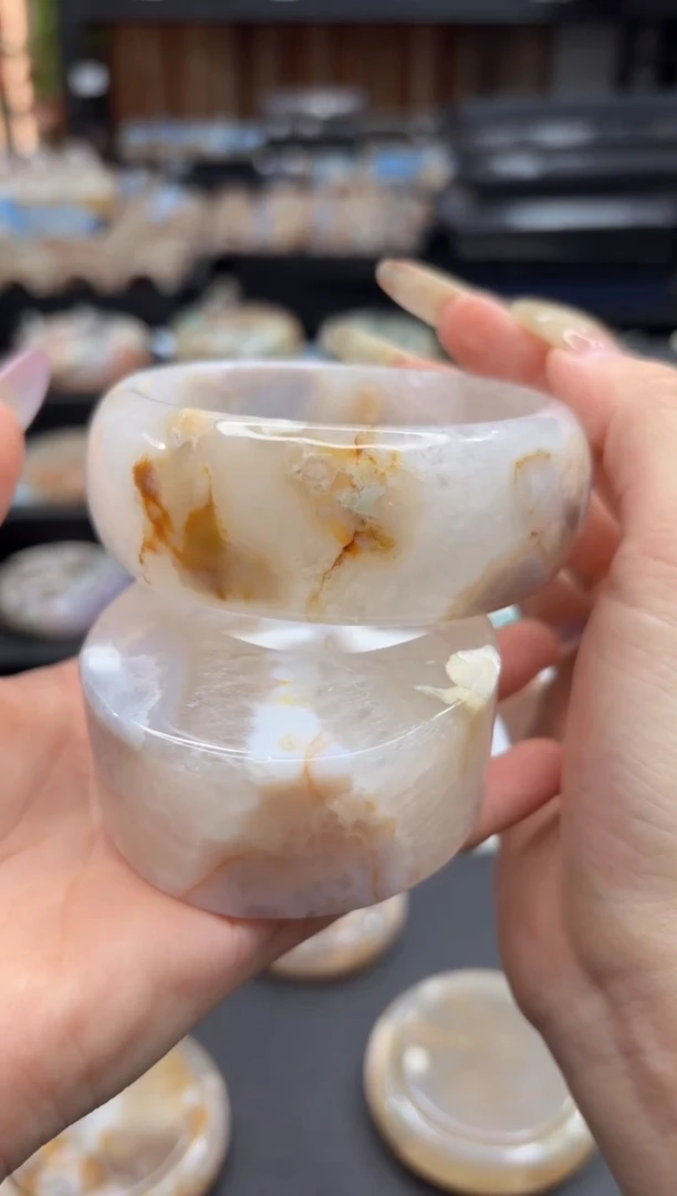 未镶嵌手镯石英质玉C531(65圈赠送镯心)