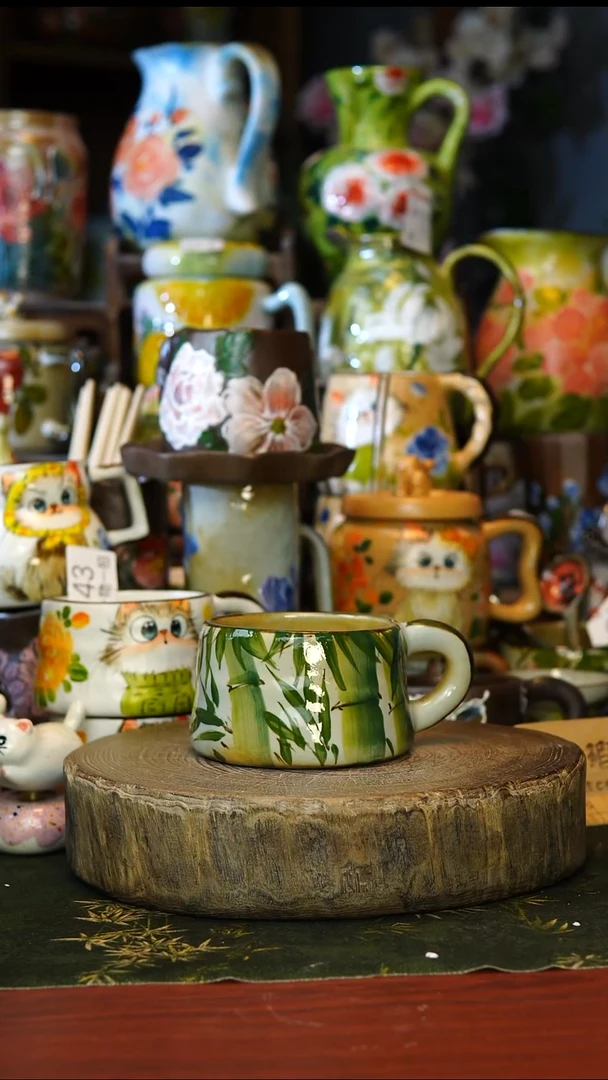 陶瓷107景德镇手工手绘釉下彩