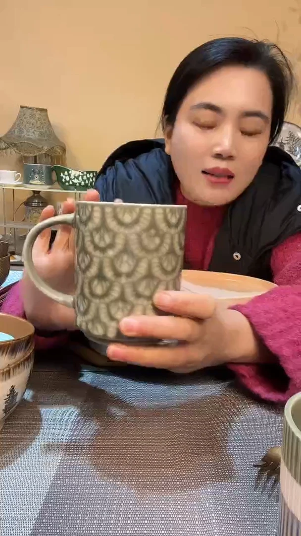 瓷片杯子   介意勿拍